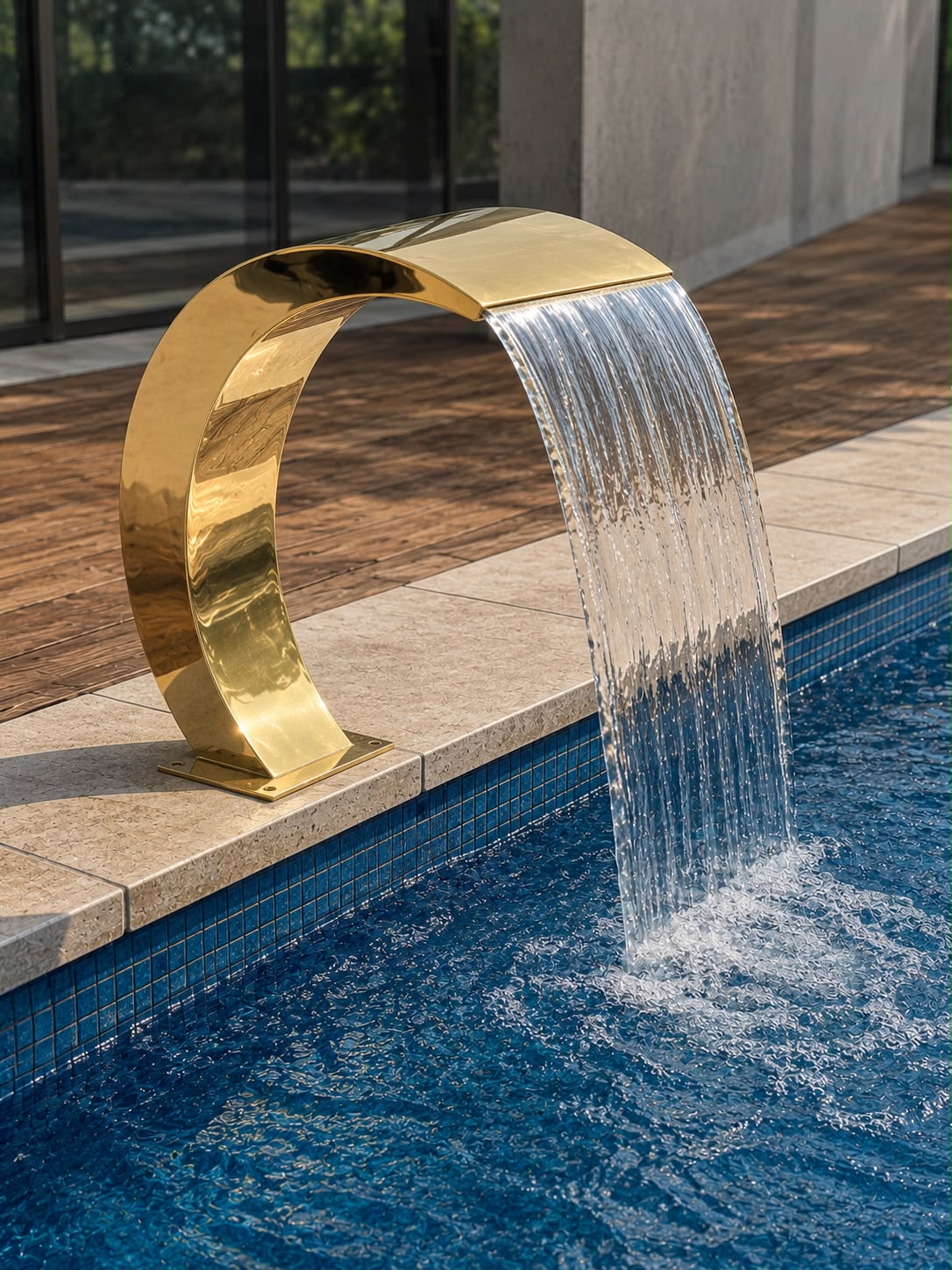 PASLANMAZ 500X600 HAVUZ ŞELALESİ GOLD
